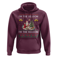 Jesus Christmas Hoodie Santa With Jesus Baby Reason Xmas - Wonder Print Shop