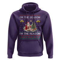Jesus Christmas Hoodie Santa With Jesus Baby Reason Xmas - Wonder Print Shop