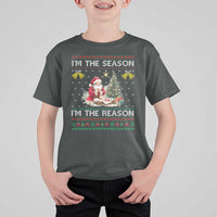 Jesus Christmas T Shirt For Kid Santa With Jesus Baby Reason Xmas - Wonder Print Shop