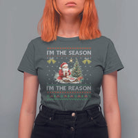 Jesus Christmas T Shirt For Women Santa With Jesus Baby Reason Xmas - Wonder Print Shop