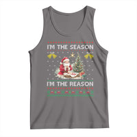 Jesus Christmas Tank Top Santa With Jesus Baby Reason Xmas - Wonder Print Shop