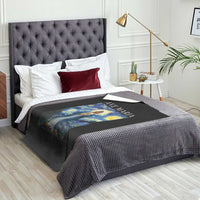 Virgin Mary Starry Night Throw Blanket Mother of Christ Catholic - Wonder Print Shop