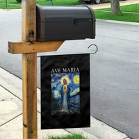 Virgin Mary Starry Night Garden Flag Mother of Christ Catholic - Wonder Print Shop