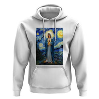 Virgin Mary Starry Night Hoodie Mother of Christ Catholic - Wonder Print Shop