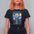 Virgin Mary Starry Night T Shirt For Women Mother of Christ Catholic - Wonder Print Shop