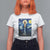 Virgin Mary Starry Night T Shirt For Women Mother of Christ Catholic - Wonder Print Shop