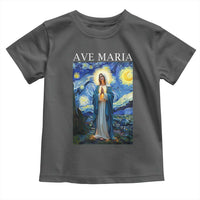 Virgin Mary Starry Night Toddler T Shirt Mother of Christ Catholic - Wonder Print Shop