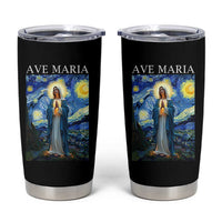 Virgin Mary Starry Night Tumbler Cup Mother of Christ Catholic - Wonder Print Shop