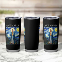 Virgin Mary Starry Night Tumbler Cup Mother of Christ Catholic - Wonder Print Shop