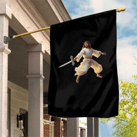 Funny Fencing Jesus Garden Flag Combat Sport Christan Lover - Wonder Print Shop