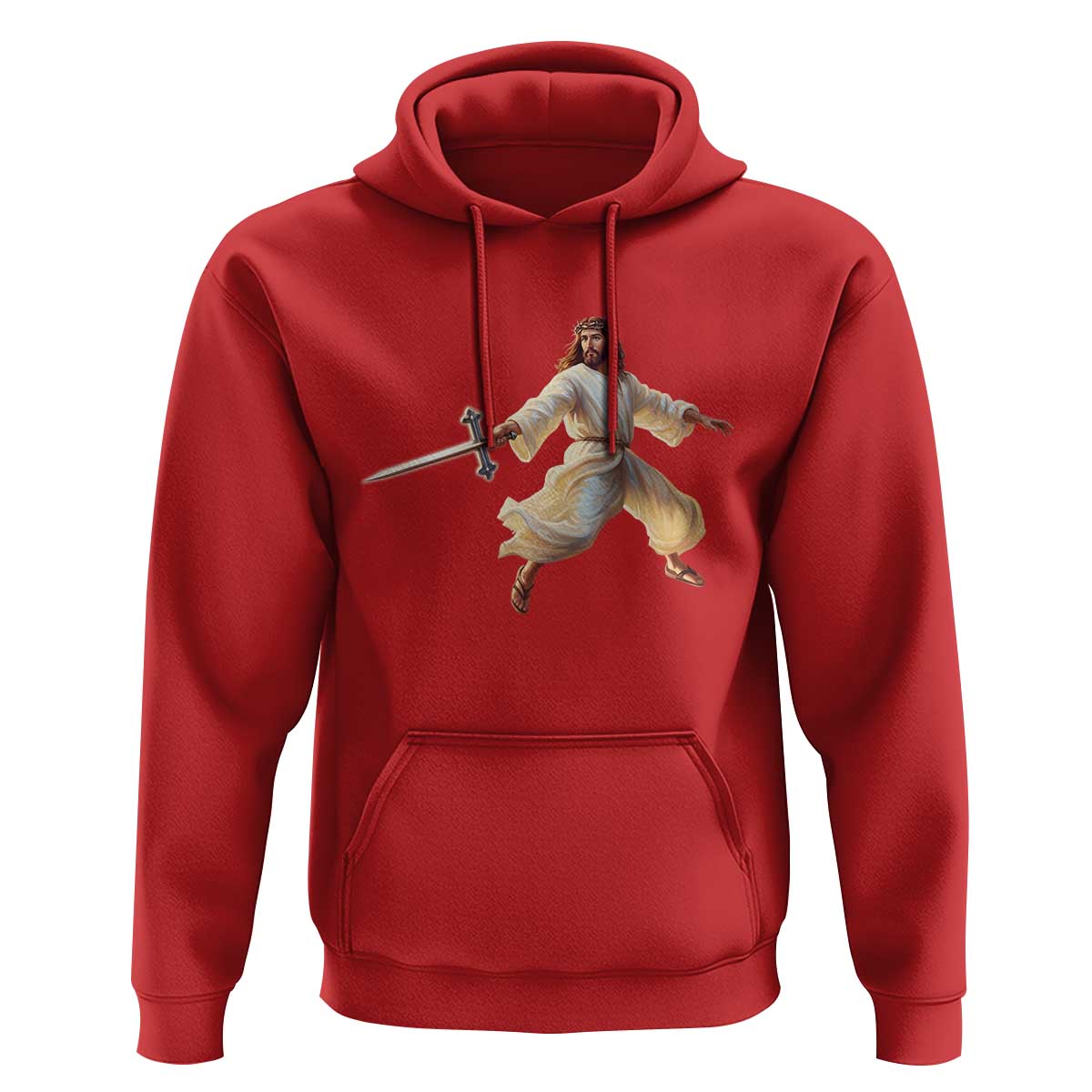 Funny Fencing Jesus Hoodie Combat Sport Christan Lover - Wonder Print Shop