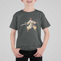 Funny Fencing Jesus T Shirt For Kid Combat Sport Christan Lover - Wonder Print Shop