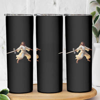 Funny Fencing Jesus Skinny Tumbler Combat Sport Christan Lover