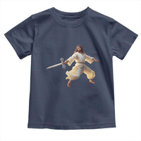 Funny Fencing Jesus Toddler T Shirt Combat Sport Christan Lover - Wonder Print Shop