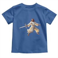 Funny Fencing Jesus Toddler T Shirt Combat Sport Christan Lover - Wonder Print Shop