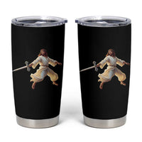 Funny Fencing Jesus Tumbler Cup Combat Sport Christan Lover