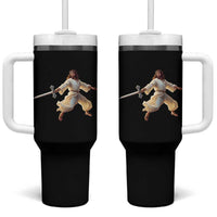 Funny Fencing Jesus Tumbler With Handle Combat Sport Christan Lover