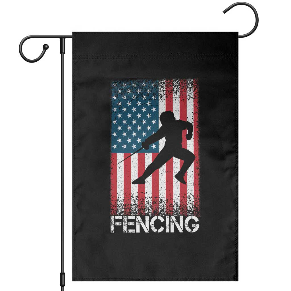 American Flag Fencing USA Patriotic Garden Flag - Wonder Print Shop