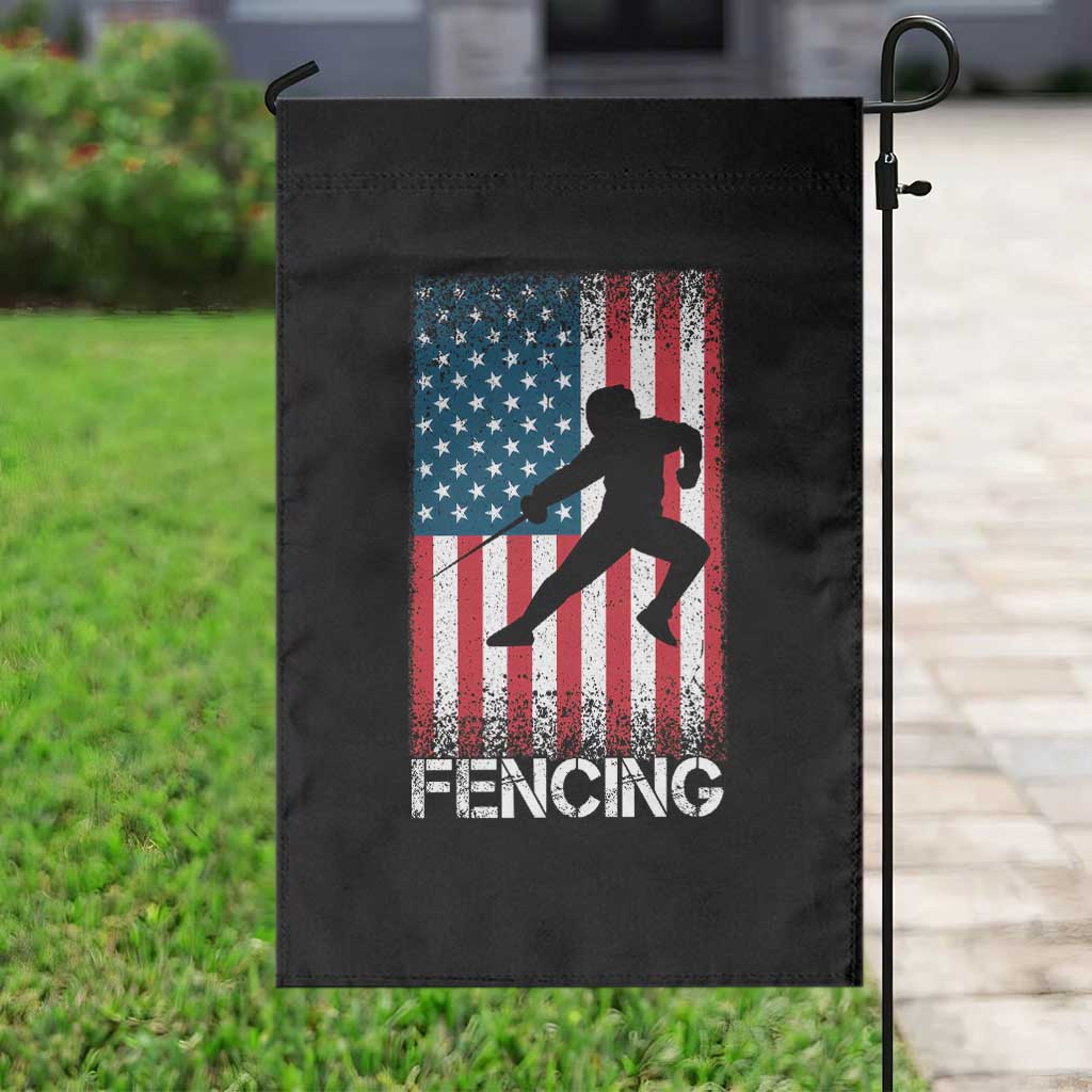 American Flag Fencing USA Patriotic Garden Flag - Wonder Print Shop