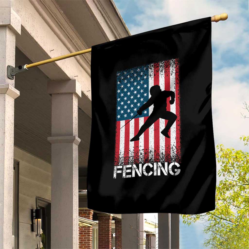American Flag Fencing USA Patriotic Garden Flag - Wonder Print Shop