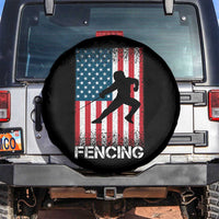 American Flag Fencing USA Patriotic Spare Tire Cover - Wonder Print Shop
