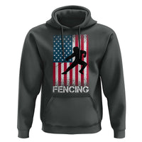 American Flag Fencing USA Patriotic Hoodie - Wonder Print Shop