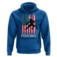 American Flag Fencing USA Patriotic Hoodie - Wonder Print Shop