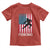 American Flag Fencing USA Patriotic Toddler T Shirt - Wonder Print Shop