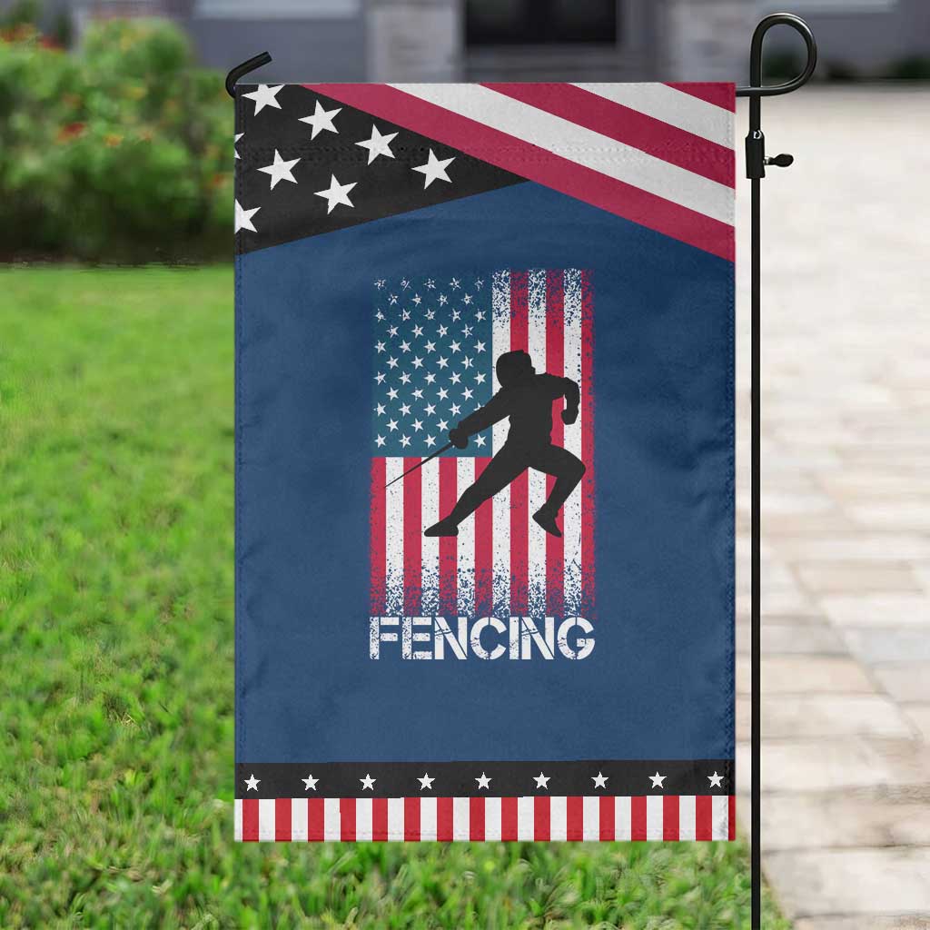 American Flag Fencing USA Patriotic Garden Flag
