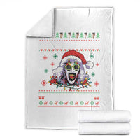 Terrifier Santa Christmas Throw Blanket Getting Into The Holiday Spirit Horror Movie - Wonder Print Shop