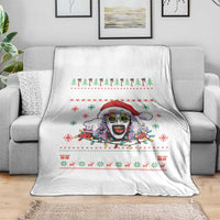 Terrifier Santa Christmas Throw Blanket Getting Into The Holiday Spirit Horror Movie - Wonder Print Shop