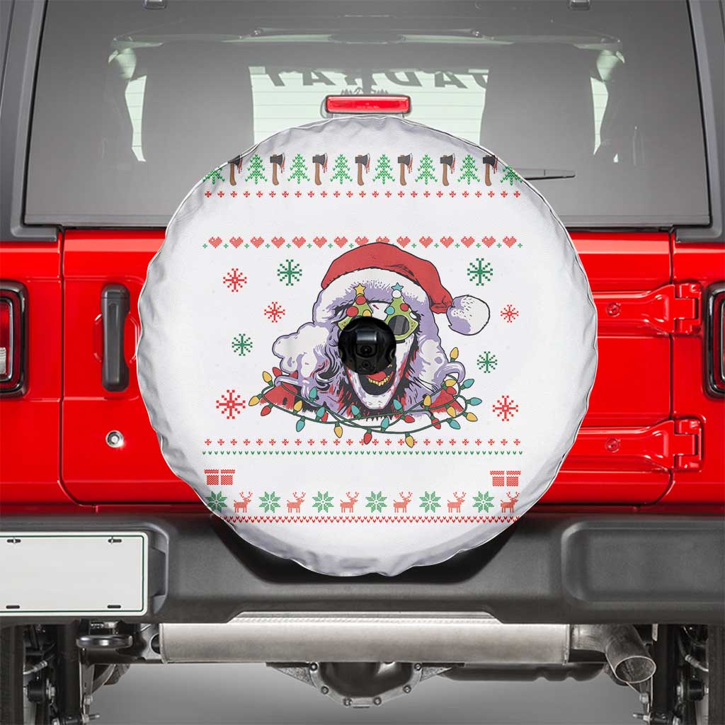 Terrifier Santa Christmas Spare Tire Cover Getting Into The Holiday Spirit Horror Movie - Wonder Print Shop