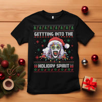 Terrifier Santa Christmas T Shirt Getting Into The Holiday Spirit Horror Movie - Wonder Print Shop