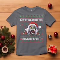 Terrifier Santa Christmas T Shirt Getting Into The Holiday Spirit Horror Movie - Wonder Print Shop