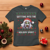 Terrifier Santa Christmas T Shirt Getting Into The Holiday Spirit Horror Movie - Wonder Print Shop