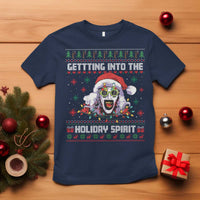 Terrifier Santa Christmas T Shirt Getting Into The Holiday Spirit Horror Movie - Wonder Print Shop