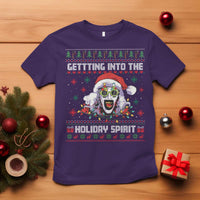 Terrifier Santa Christmas T Shirt Getting Into The Holiday Spirit Horror Movie - Wonder Print Shop