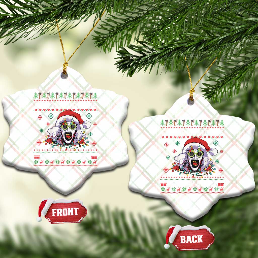 Terrifier Santa Christmas Ceramic Ornament Getting Into The Holiday Spirit Horror Movie - Wonder Print Shop