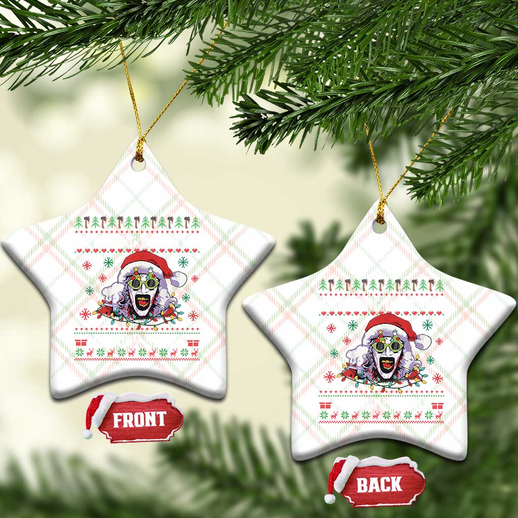 Terrifier Santa Christmas Ceramic Ornament Getting Into The Holiday Spirit Horror Movie - Wonder Print Shop