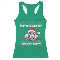 Terrifier Santa Christmas Racerback Tank Top Getting Into The Holiday Spirit Horror Movie - Wonder Print Shop