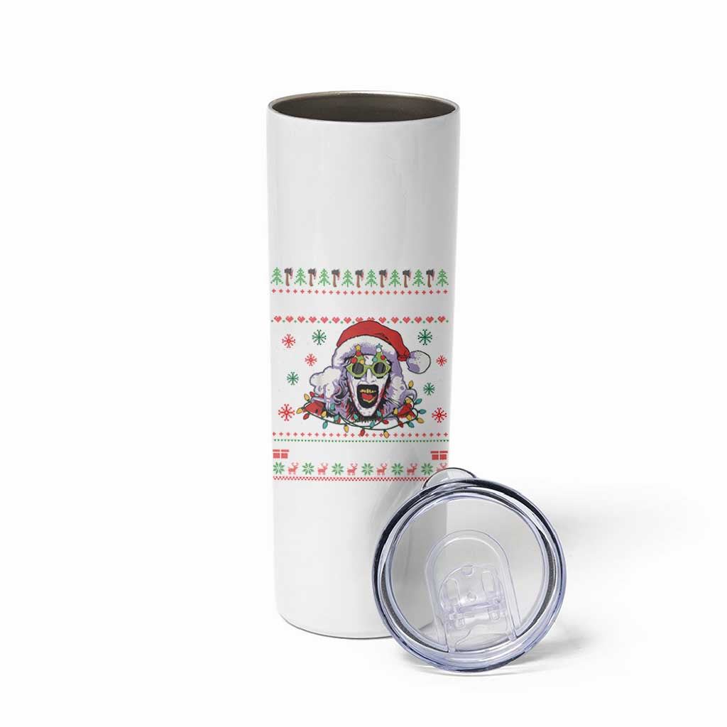 Terrifier Santa Christmas Skinny Tumbler Getting Into The Holiday Spirit Horror Movie - Wonder Print Shop