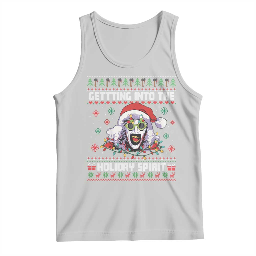 Terrifier Santa Christmas Tank Top Getting Into The Holiday Spirit Horror Movie - Wonder Print Shop