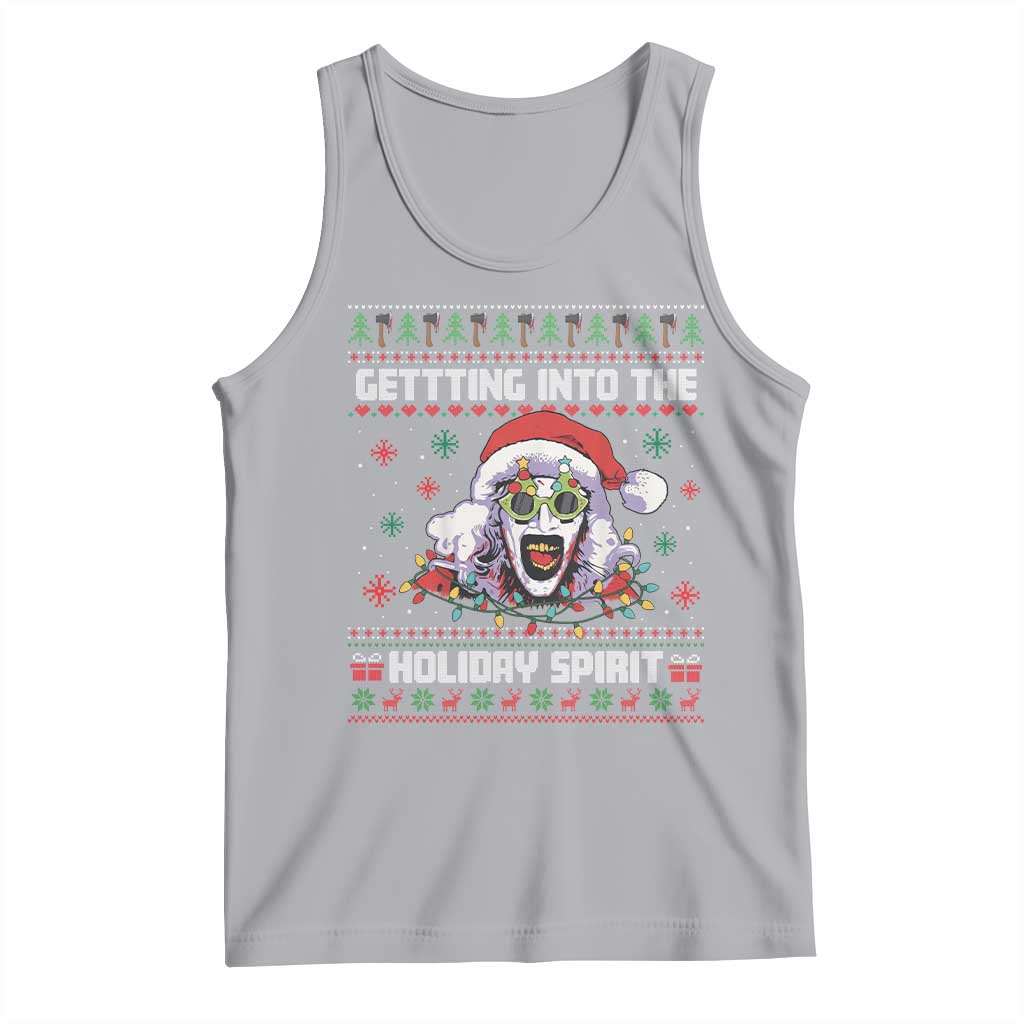 Terrifier Santa Christmas Tank Top Getting Into The Holiday Spirit Horror Movie - Wonder Print Shop