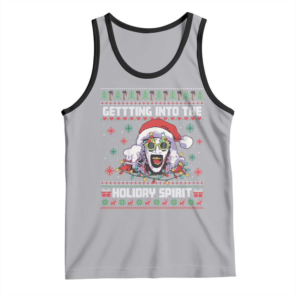 Terrifier Santa Christmas Tank Top Getting Into The Holiday Spirit Horror Movie - Wonder Print Shop
