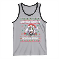 Terrifier Santa Christmas Tank Top Getting Into The Holiday Spirit Horror Movie - Wonder Print Shop