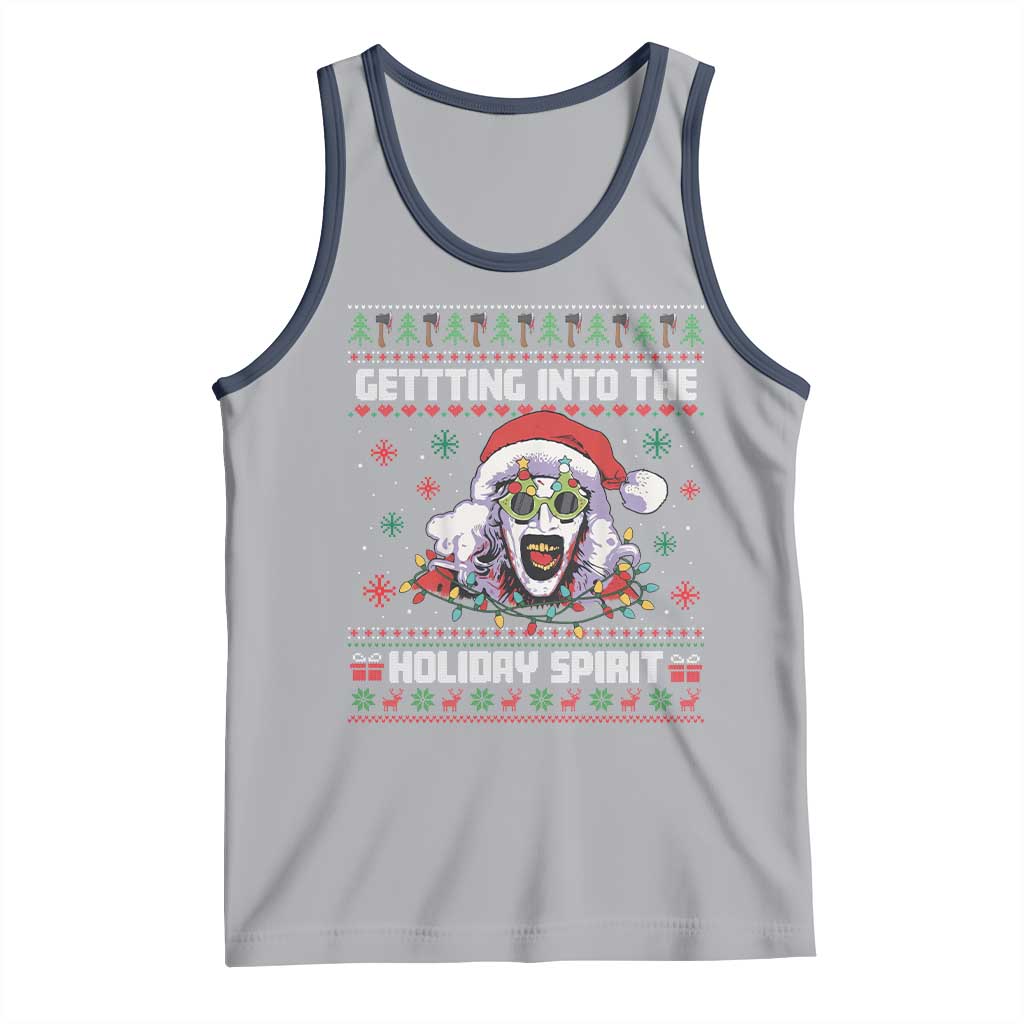Terrifier Santa Christmas Tank Top Getting Into The Holiday Spirit Horror Movie - Wonder Print Shop