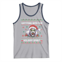 Terrifier Santa Christmas Tank Top Getting Into The Holiday Spirit Horror Movie - Wonder Print Shop