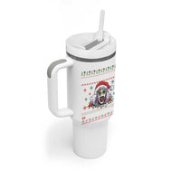 Terrifier Santa Christmas Tumbler With Handle Getting Into The Holiday Spirit Horror Movie - Wonder Print Shop