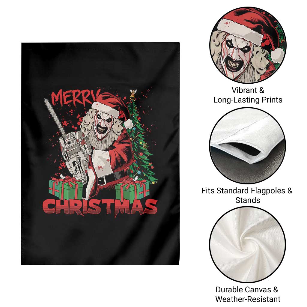 Terrifier Santa Christmas Horror Movie Garden Flag - Wonder Print Shop