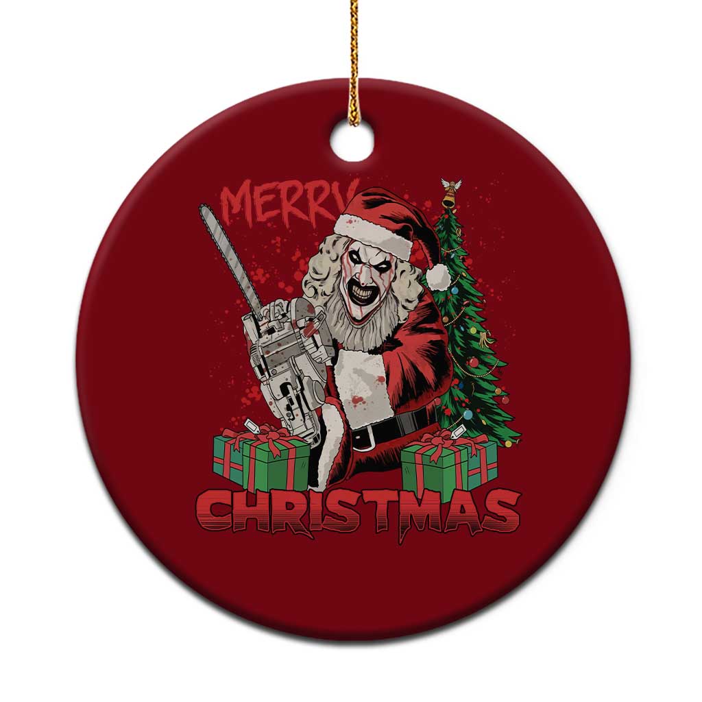 Terrifier Santa Christmas Horror Movie Ceramic Ornament - Wonder Print Shop